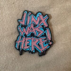 Jinx Was Here enamel pin